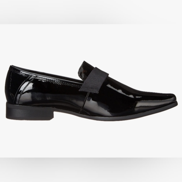 Calvin Klein men\'s Bernard patent slip on loafers main image 6